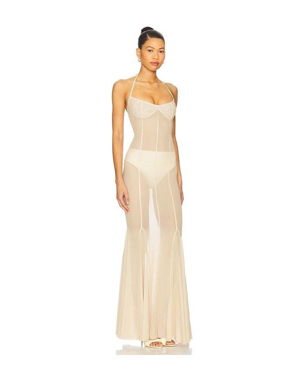 AMOR MIA Natural Siren Maxi Dress