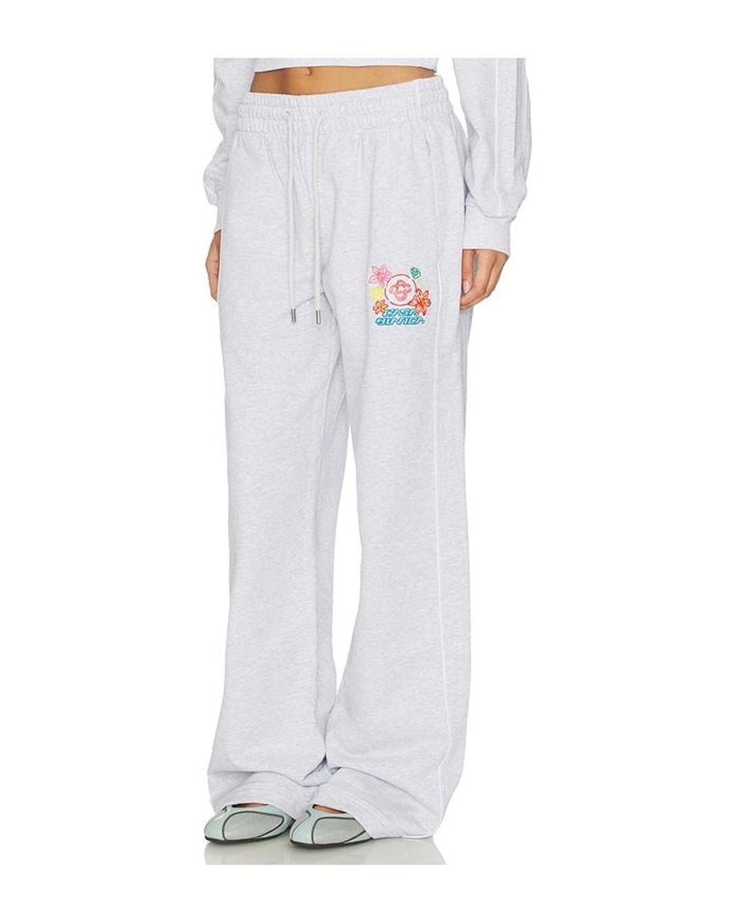 Casablanca White Embroidered Pant