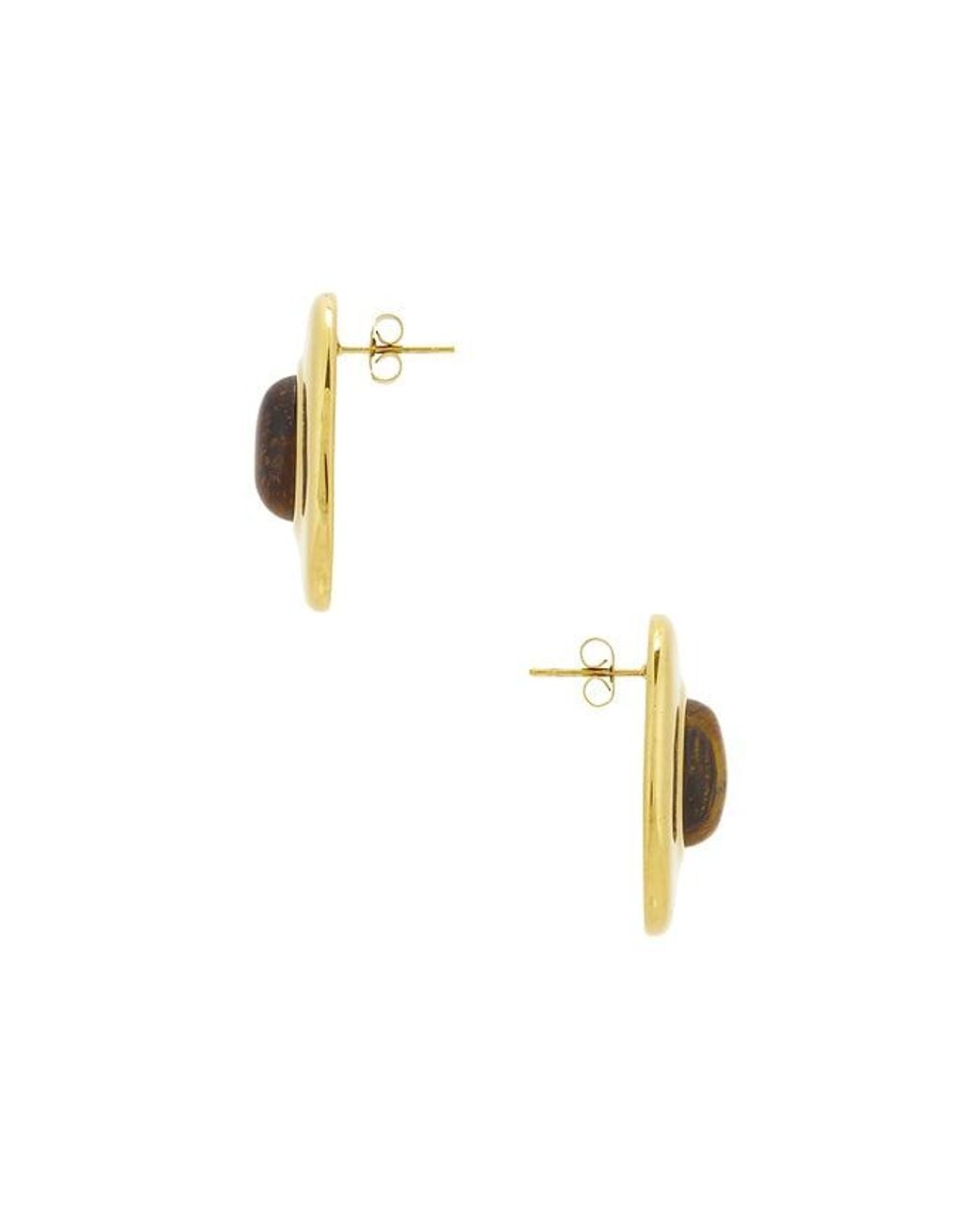 BRACHA Metallic Cari Oval Earrings