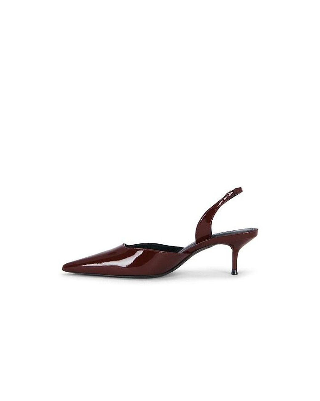 SCHUTZ SHOES White Paola Mid Slingback Pump