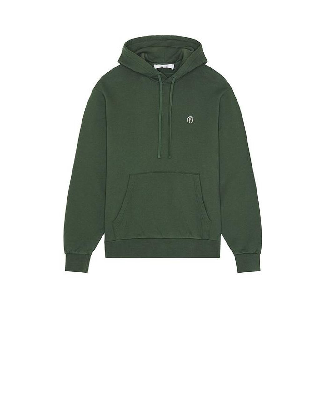Palmes Green Stitch Hooded Sweatshirt for men