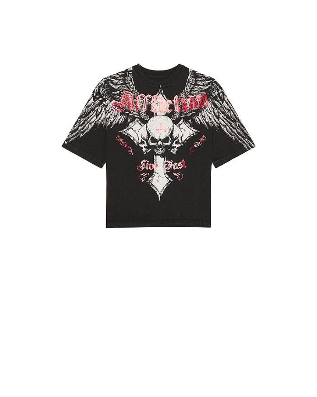 Affliction Black Imperial Life Short Sleeve Tee for men