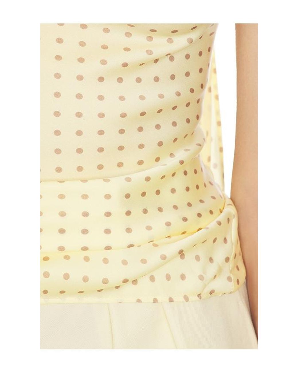 Helsa White Natasha Silk Halter