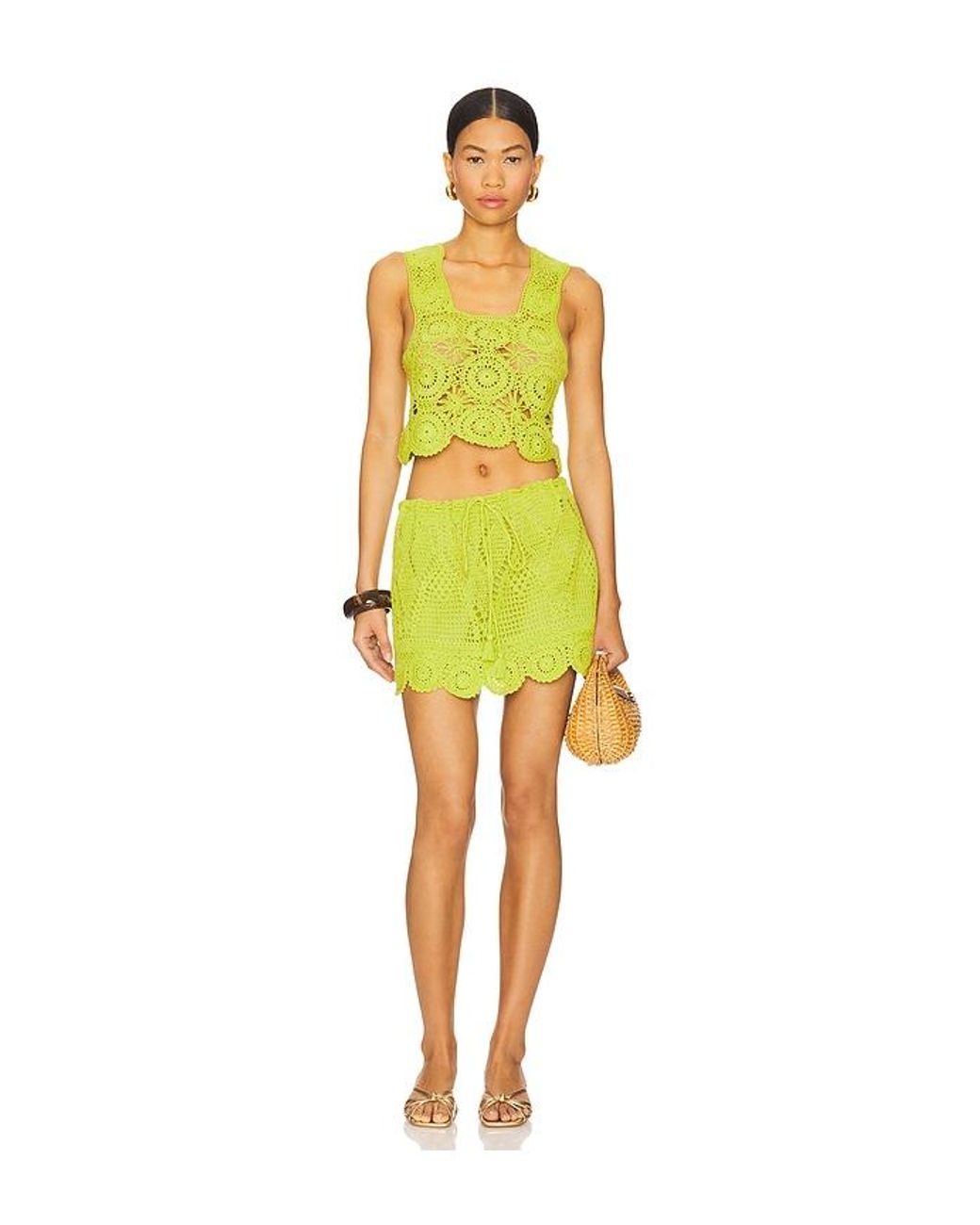 PQ Swim Yellow Camila Skirt
