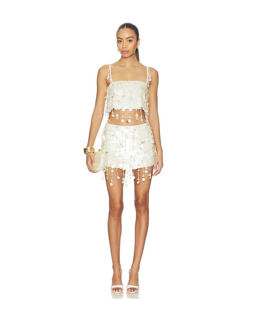 retroféte White Rettie Skirt