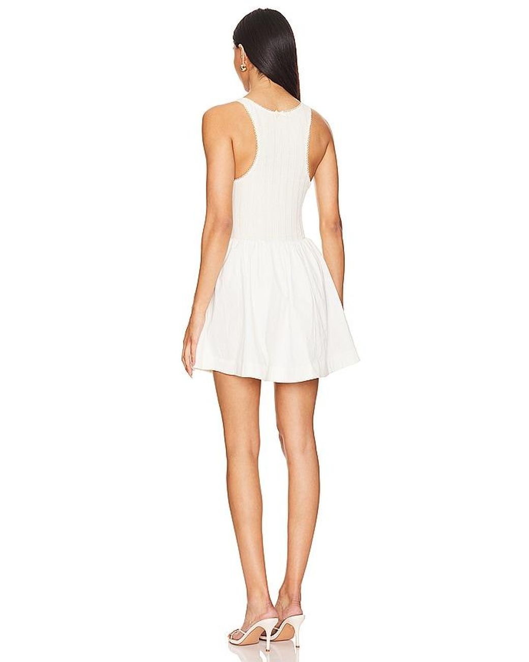 For Love & Lemons White Billie Mini Dress