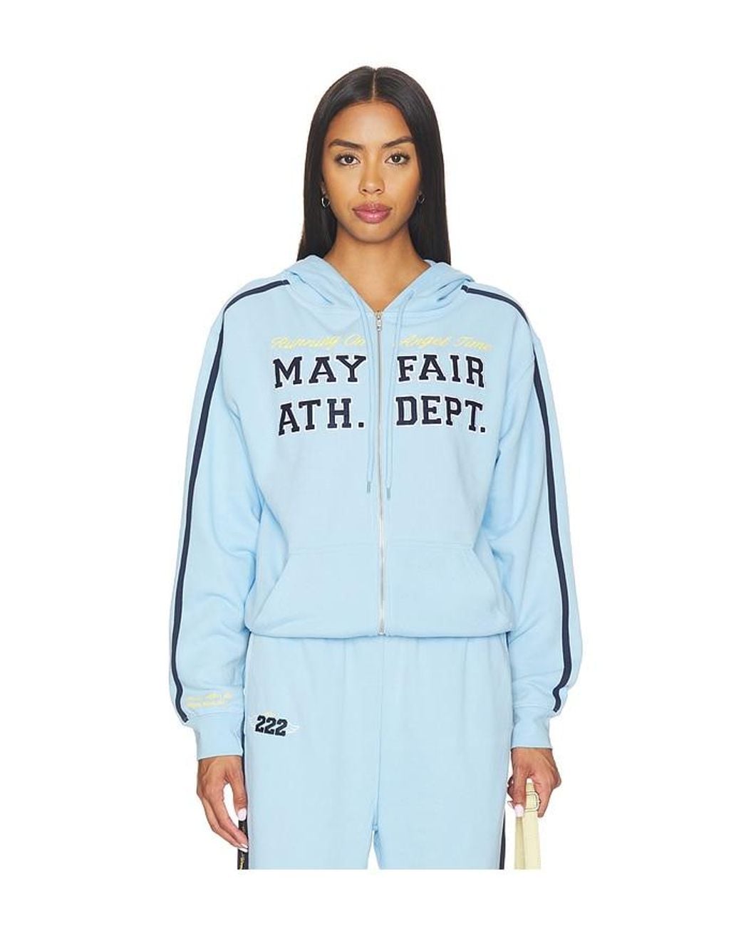 The Mayfair Group Blue Mayfair Athletic Dept. Zip Up Hoodie