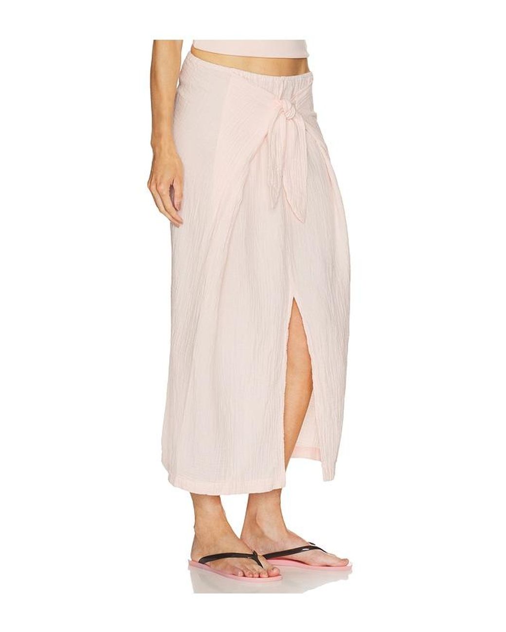 Bobi Multicolor Faux Sarong Skirt