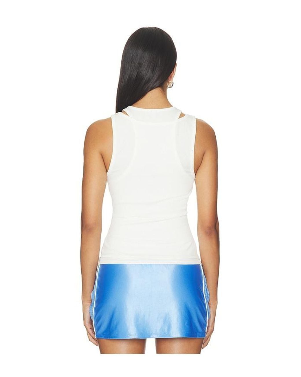 OFF SEASON Blue Layered Tank Top