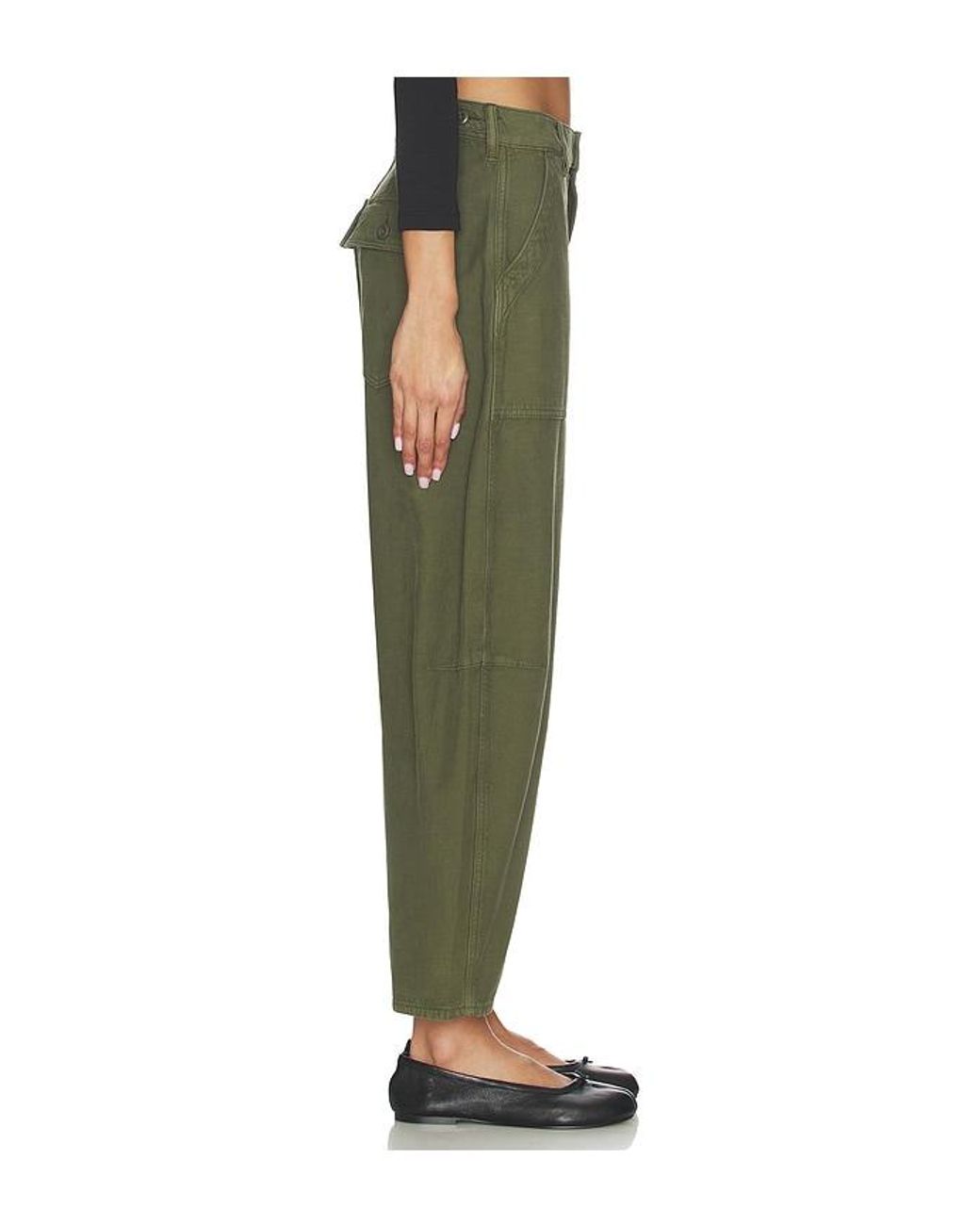 Polo Ralph Lauren Green Reverse Sateen Tapered Pants
