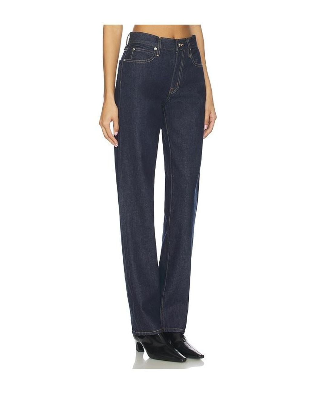 SLVRLAKE Denim Blue Pheonix Relaxed Straight Jeans