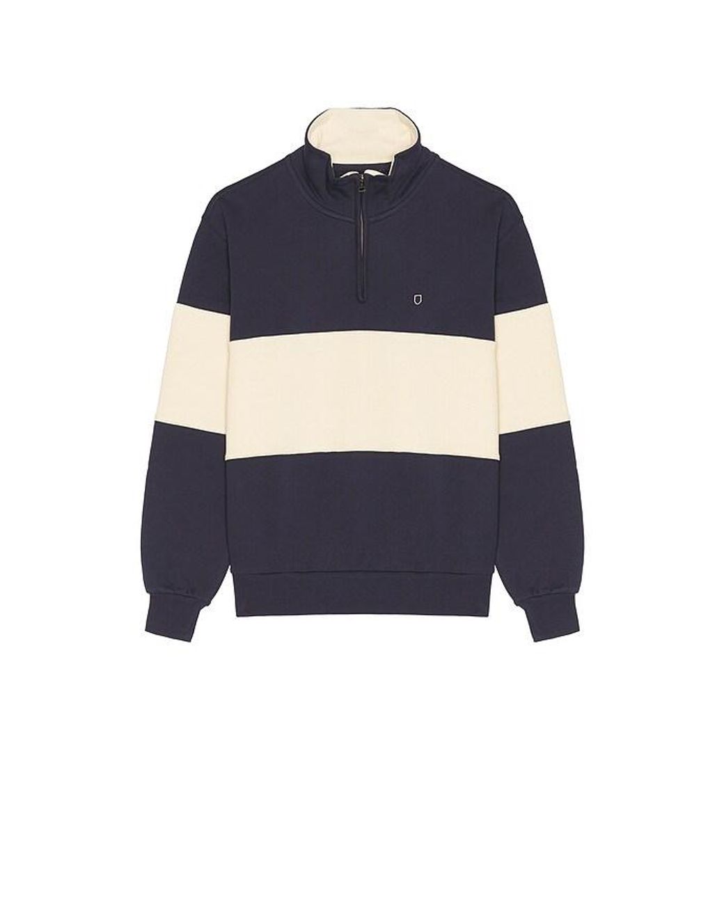 Brixton Blue Danville Fleece Quarter Zip Sweater for men
