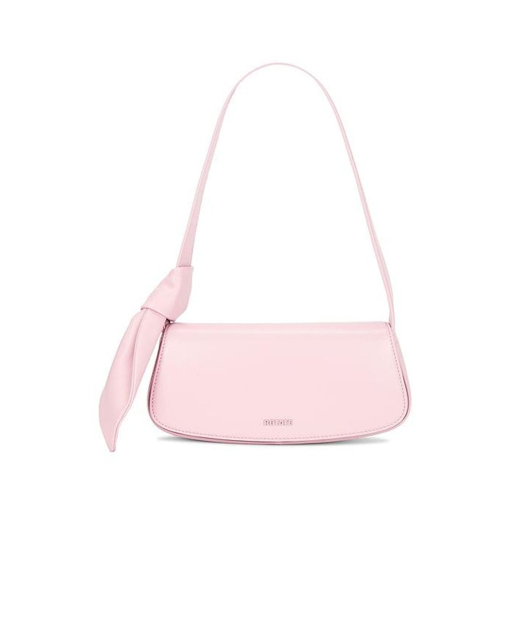 ROTATE BIRGER CHRISTENSEN Pink Leather Knot Strap Bag