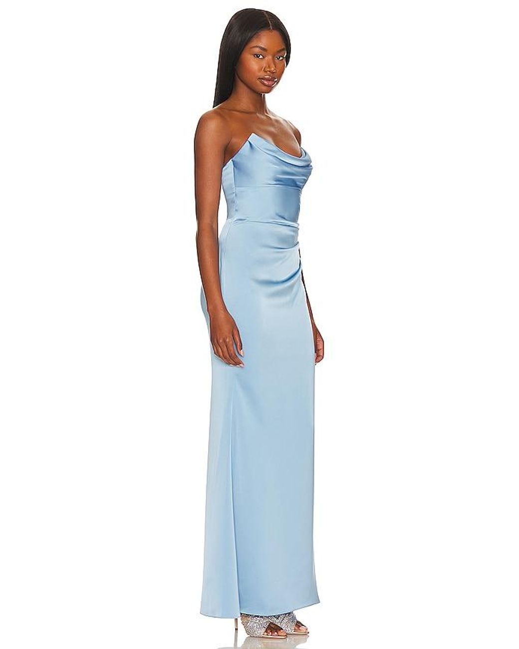 Katie May Blue X Revolve Taylor Gown