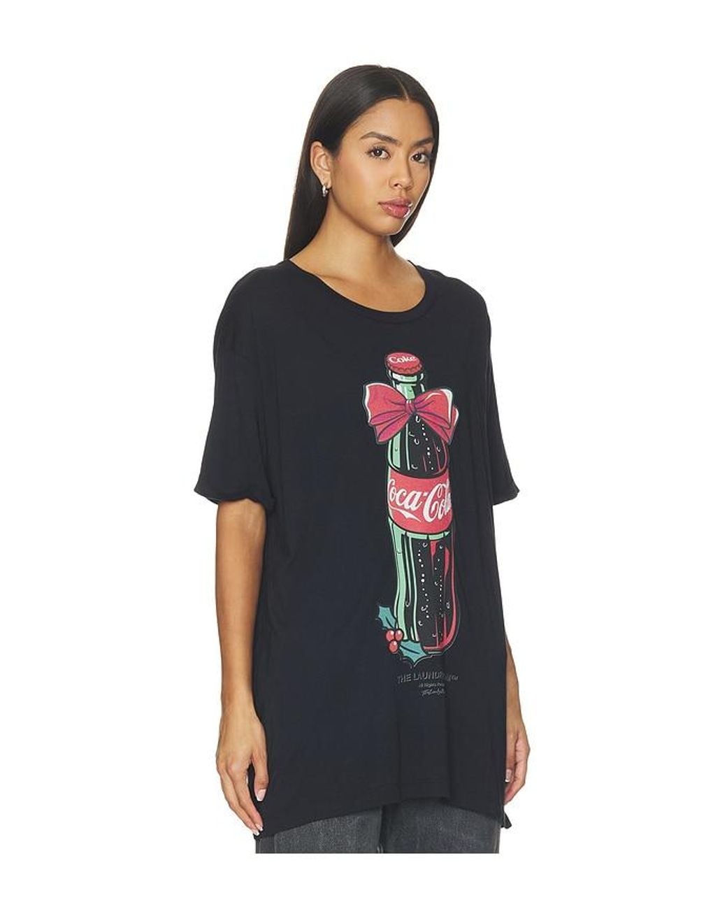 The Laundry Room Black Coca-Cola Bow Oversized Tee