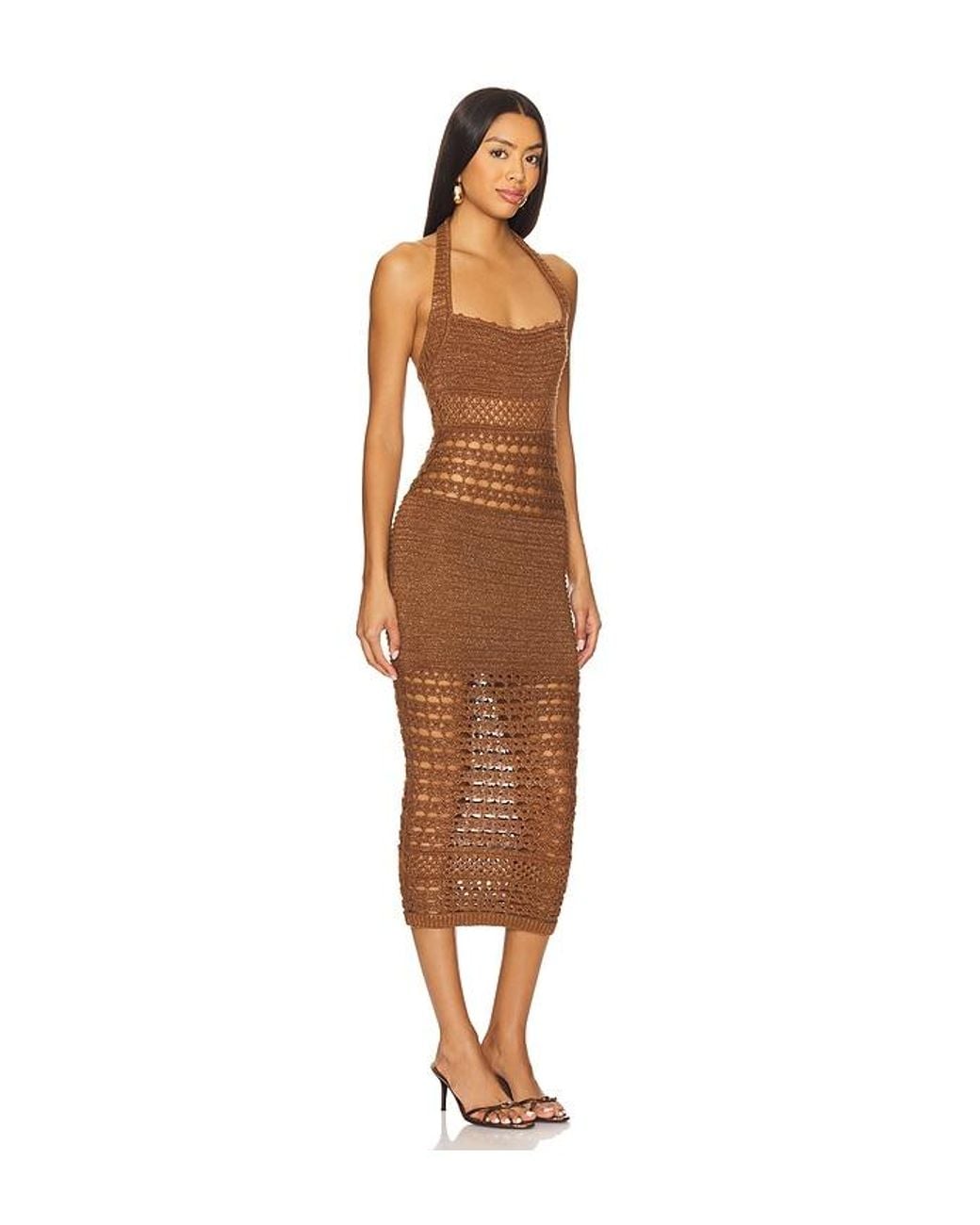 retroféte Multicolor Jaycee Crochet Dress