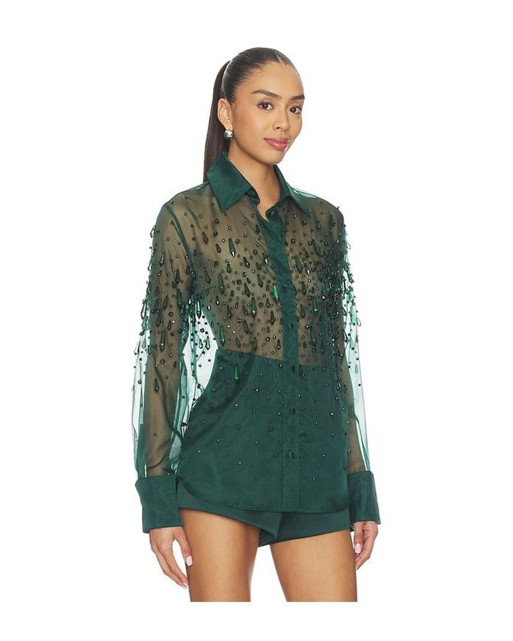 retroféte Green Aubriella Shirt