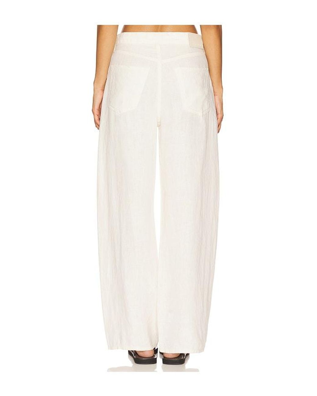 Citizens of Humanity White Brynn Drawstring Trouser