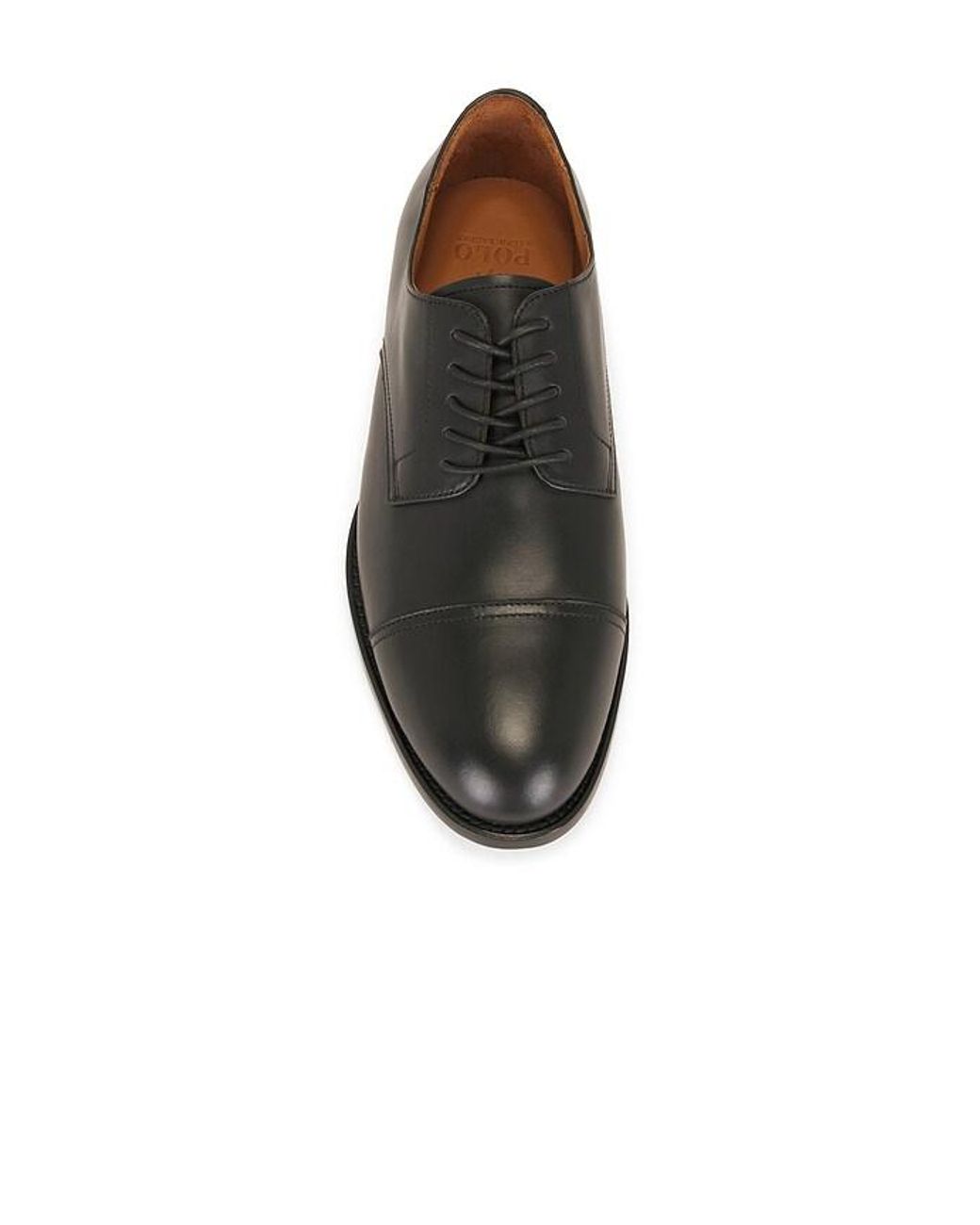 Polo Ralph Lauren Black Owen Leather Captoe Derby Dress Shoe for men