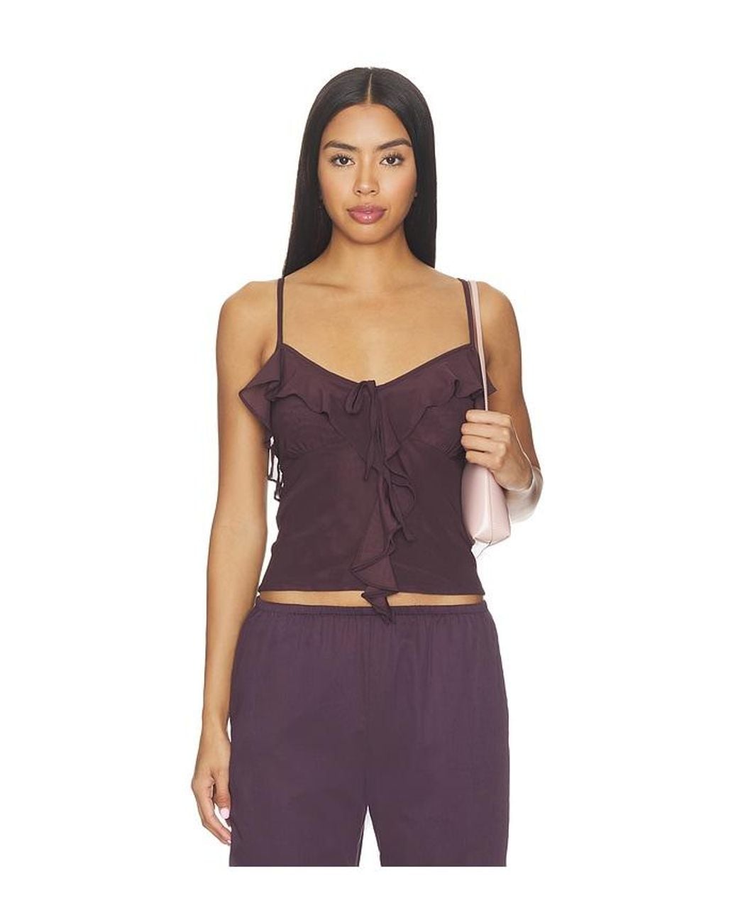 Steve Madden Purple Roue Knit Top
