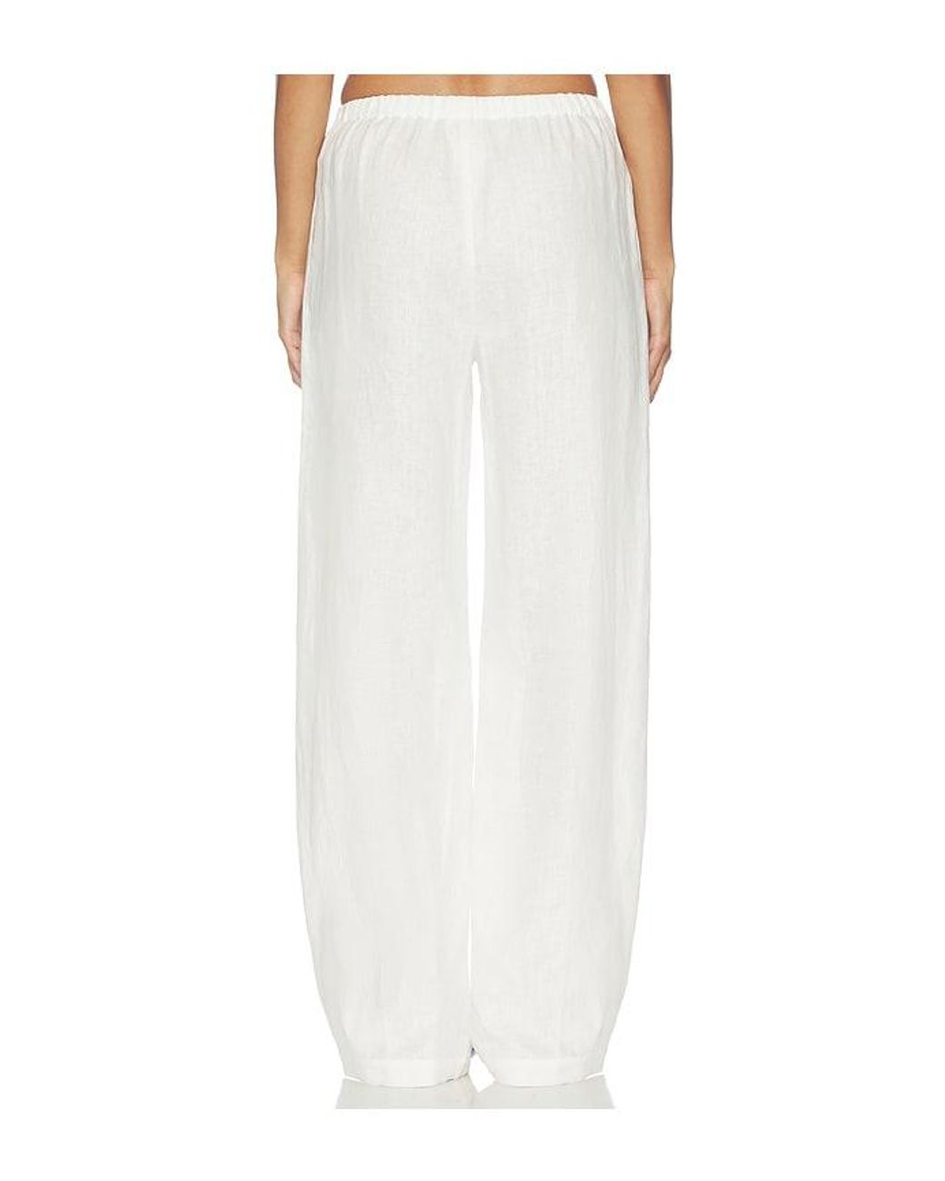Tularosa White Wilma Linen Pant