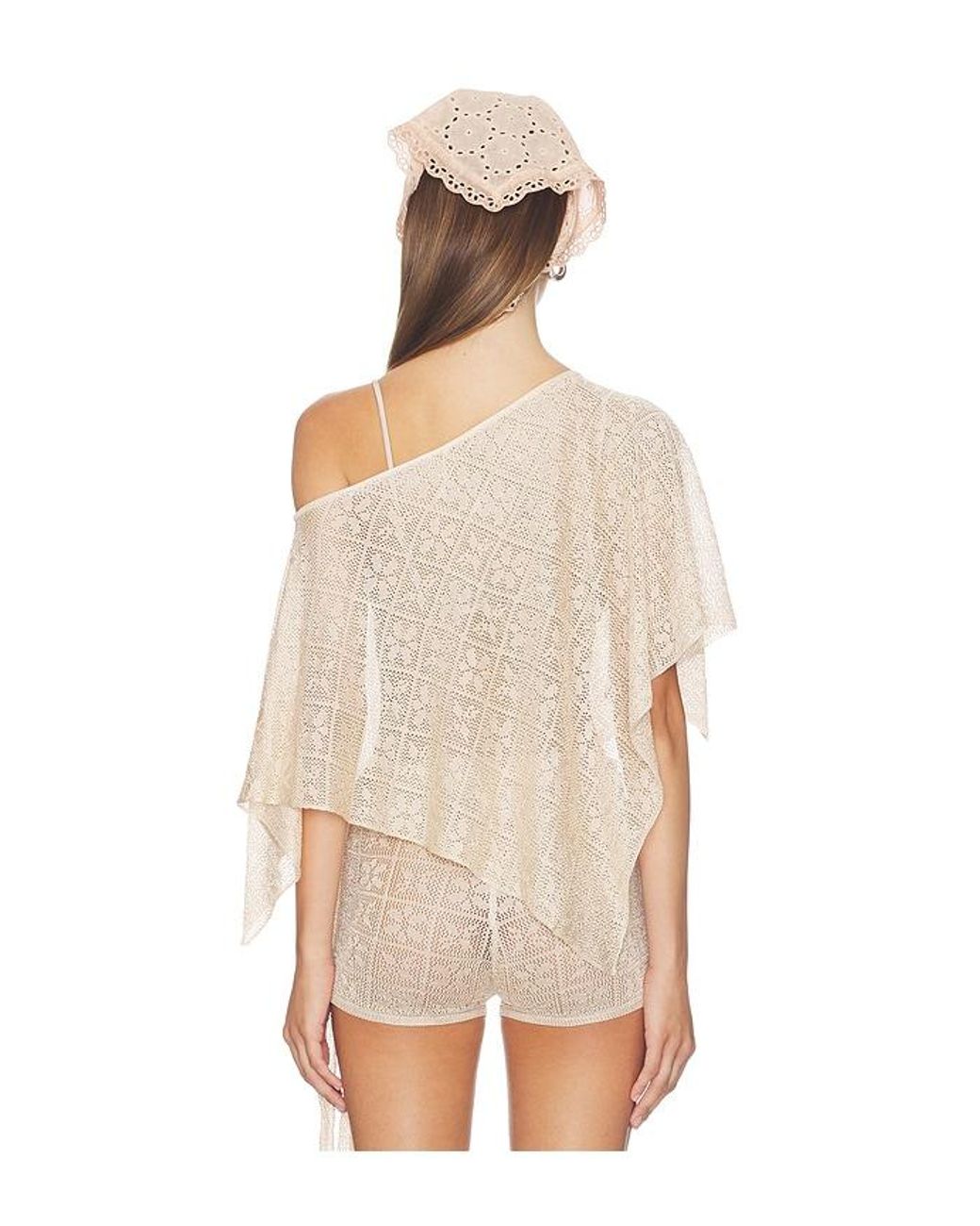 Tiger Mist Natural Fern Crochet Poncho