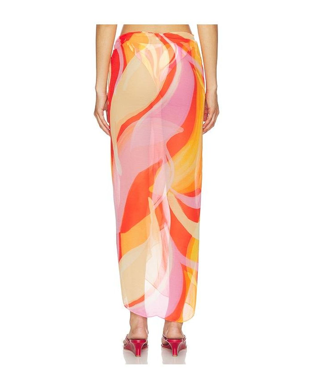 Away That Day Orange Santorini Sarong