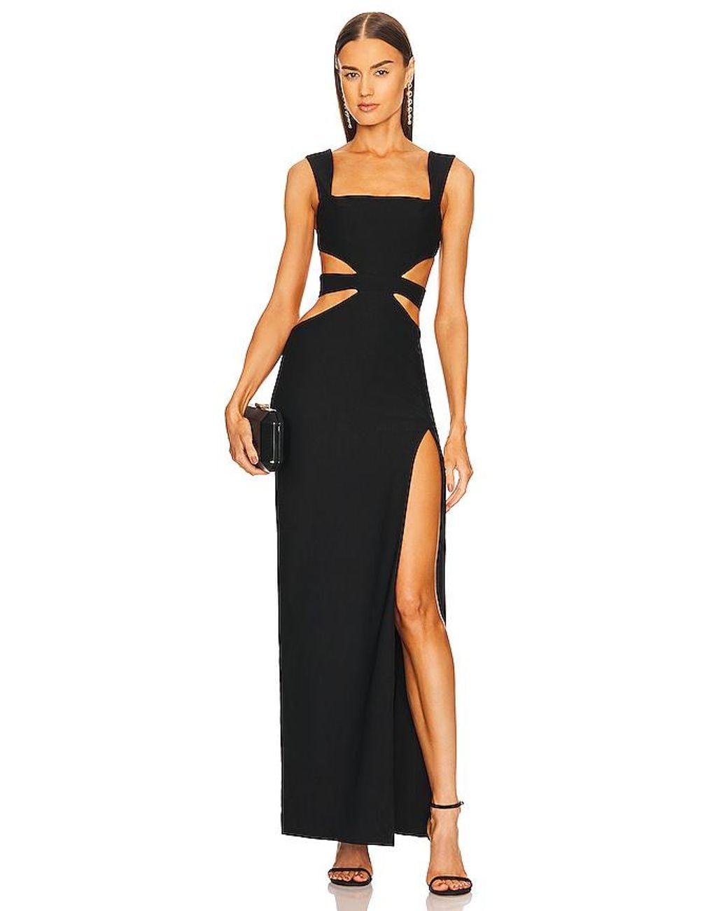 Michael Costello Black X Revolve Sadie Gown