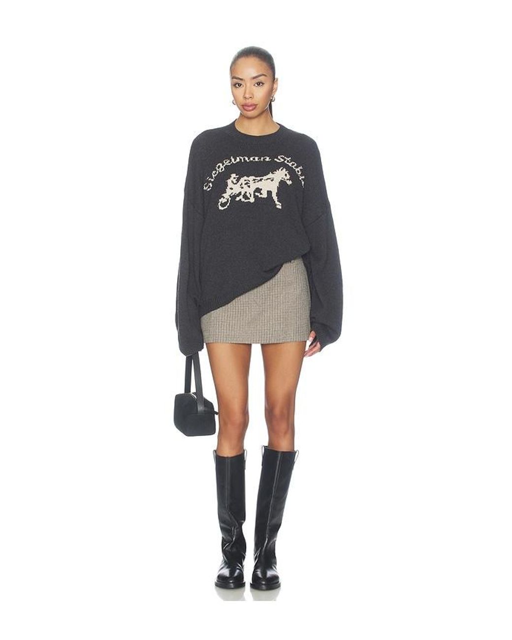 Siegelman Stable Blue Logo Knit Sweater