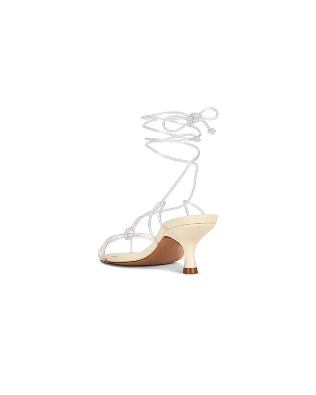 Farm Rio White Spaghetti Jelly Kitten Heel