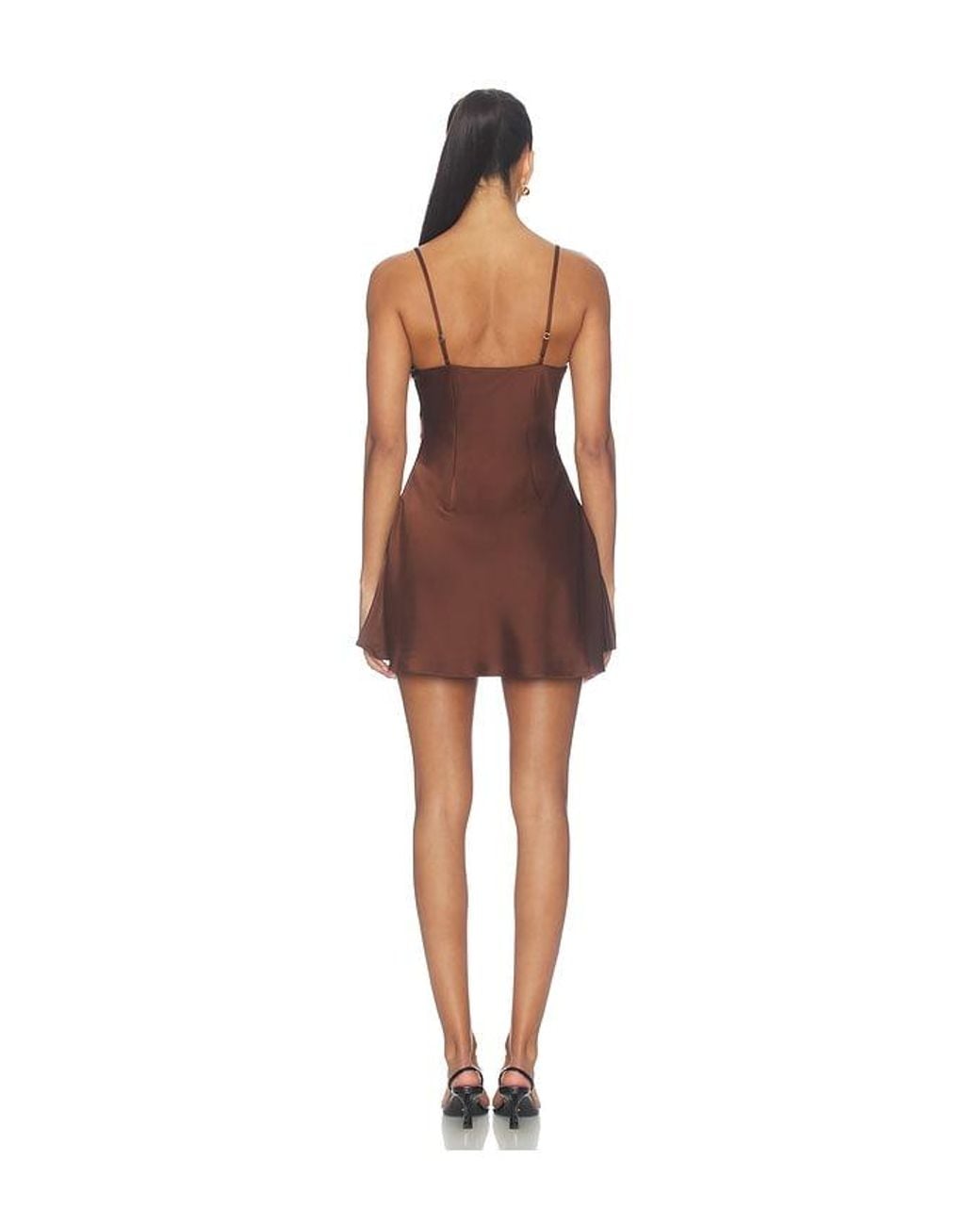 MAJORELLE Brown Syra Mini Dress
