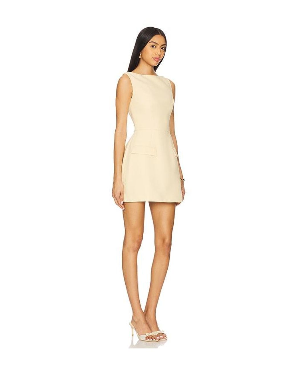 Amanda Uprichard Natural Banco Dress