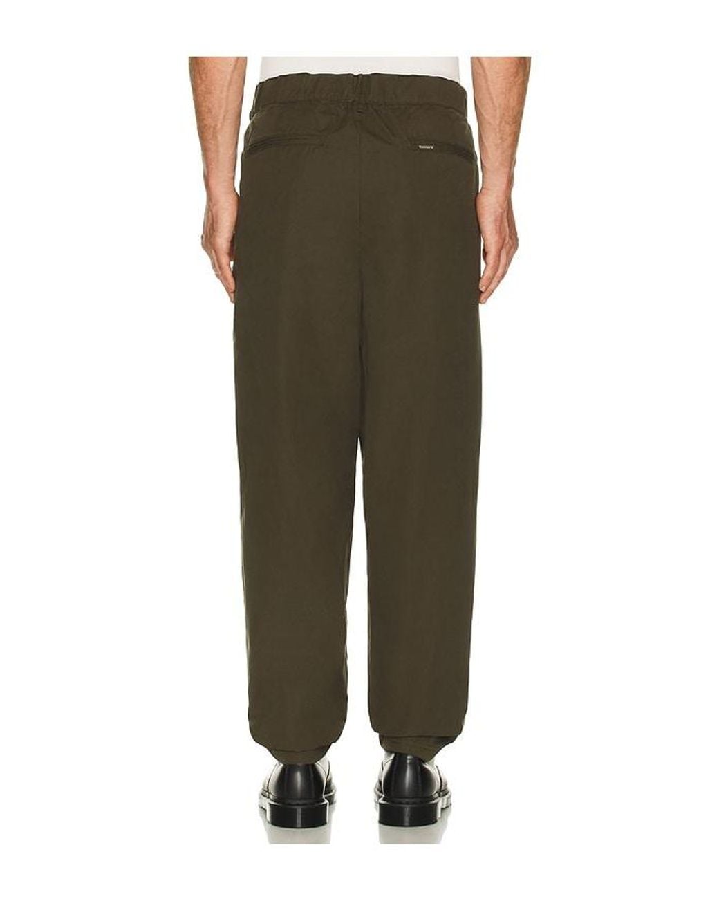 Barbour Green Cole Relaxed Fit Poplin Trouser for men