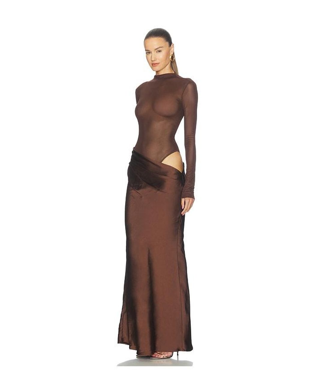 Camila Coelho Brown Elarina Maxi Dress