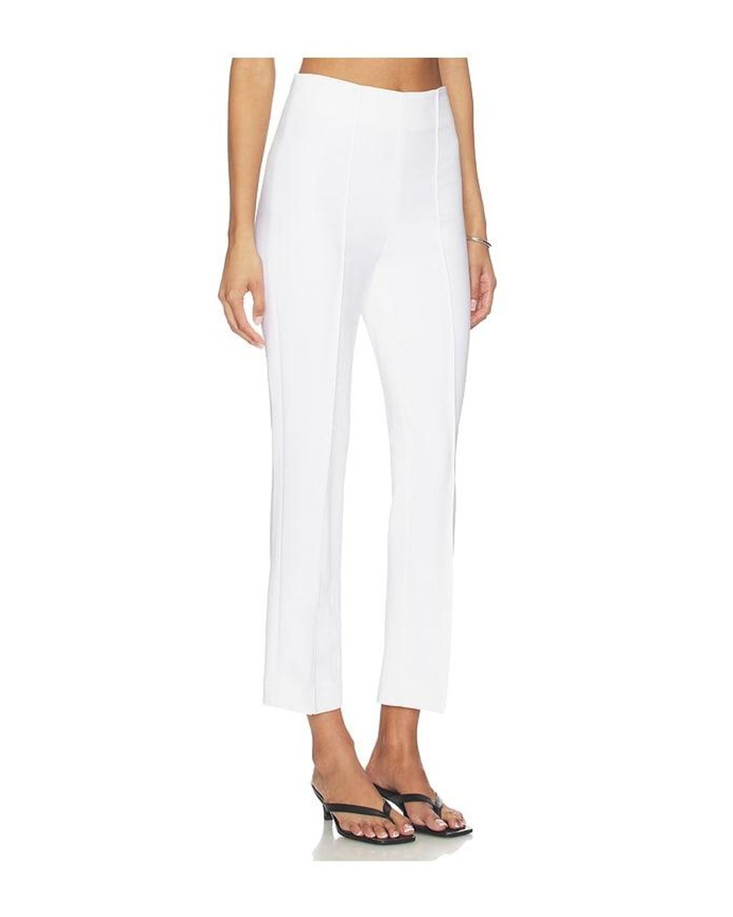 Rohe White Cigarette Leg Trousers