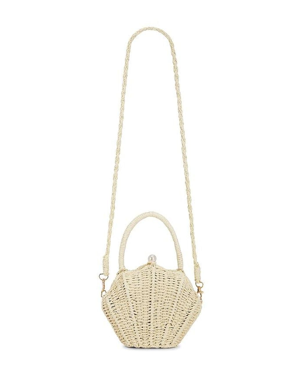 Lovers + Friends White Sandy Handbag