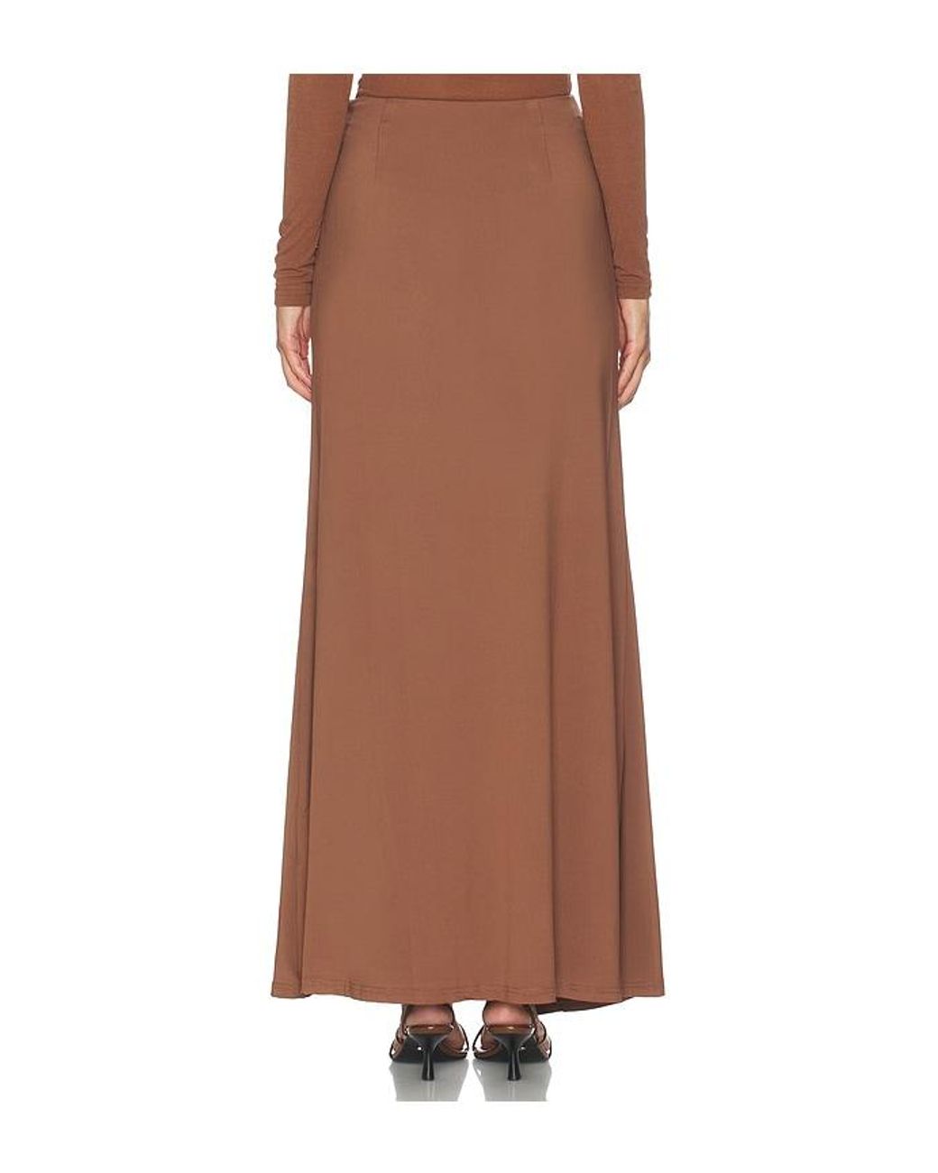 SNDY'S Brown Cantarios Jersey Maxi Skirt