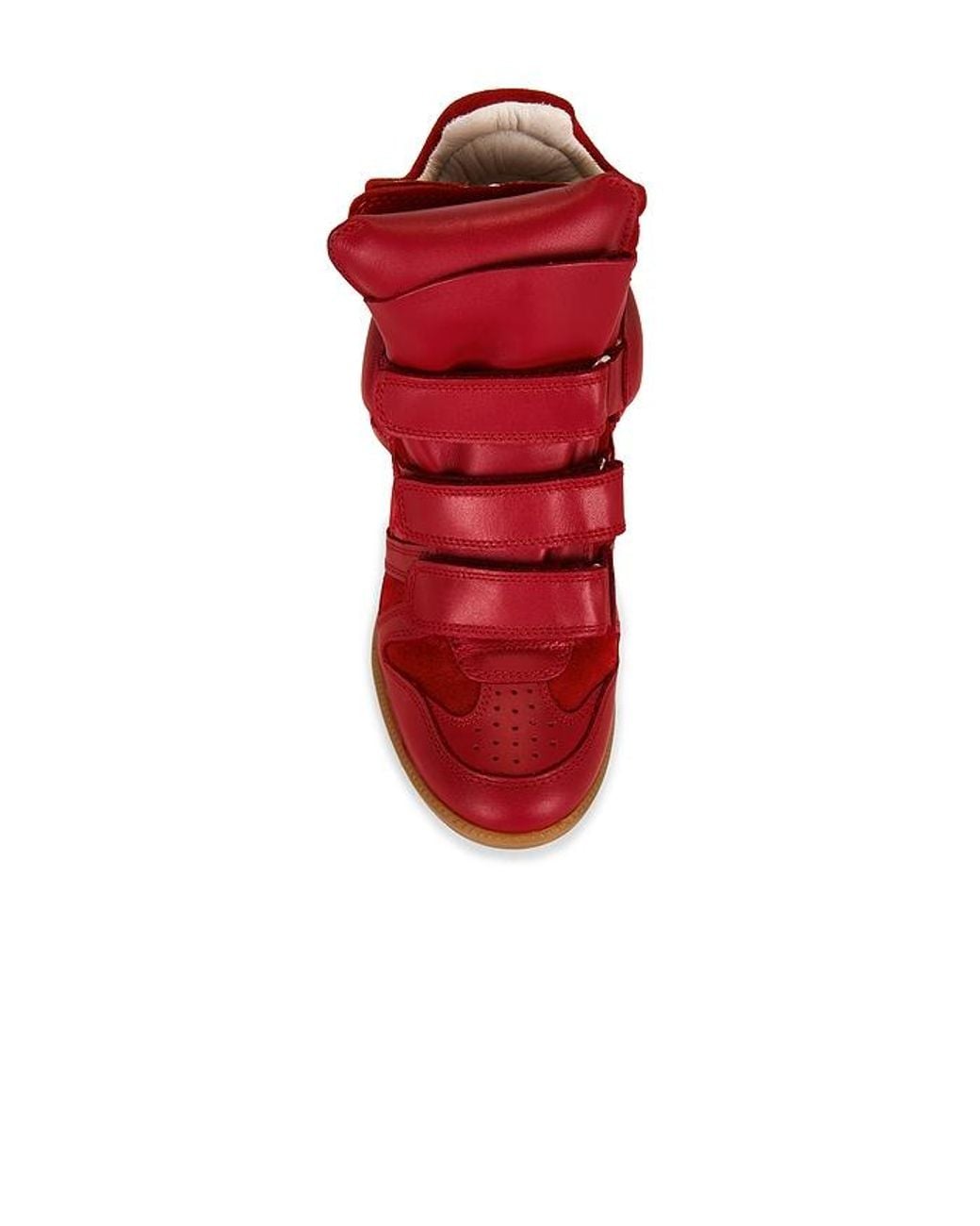 Isabel Marant Red Bekett Ring Sneaker