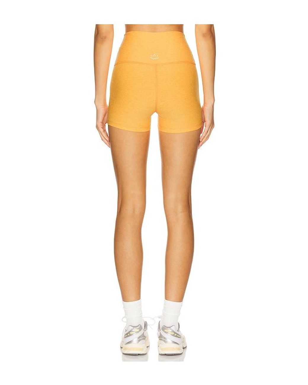 Beyond Yoga Orange Spacedye All For Run Shorts