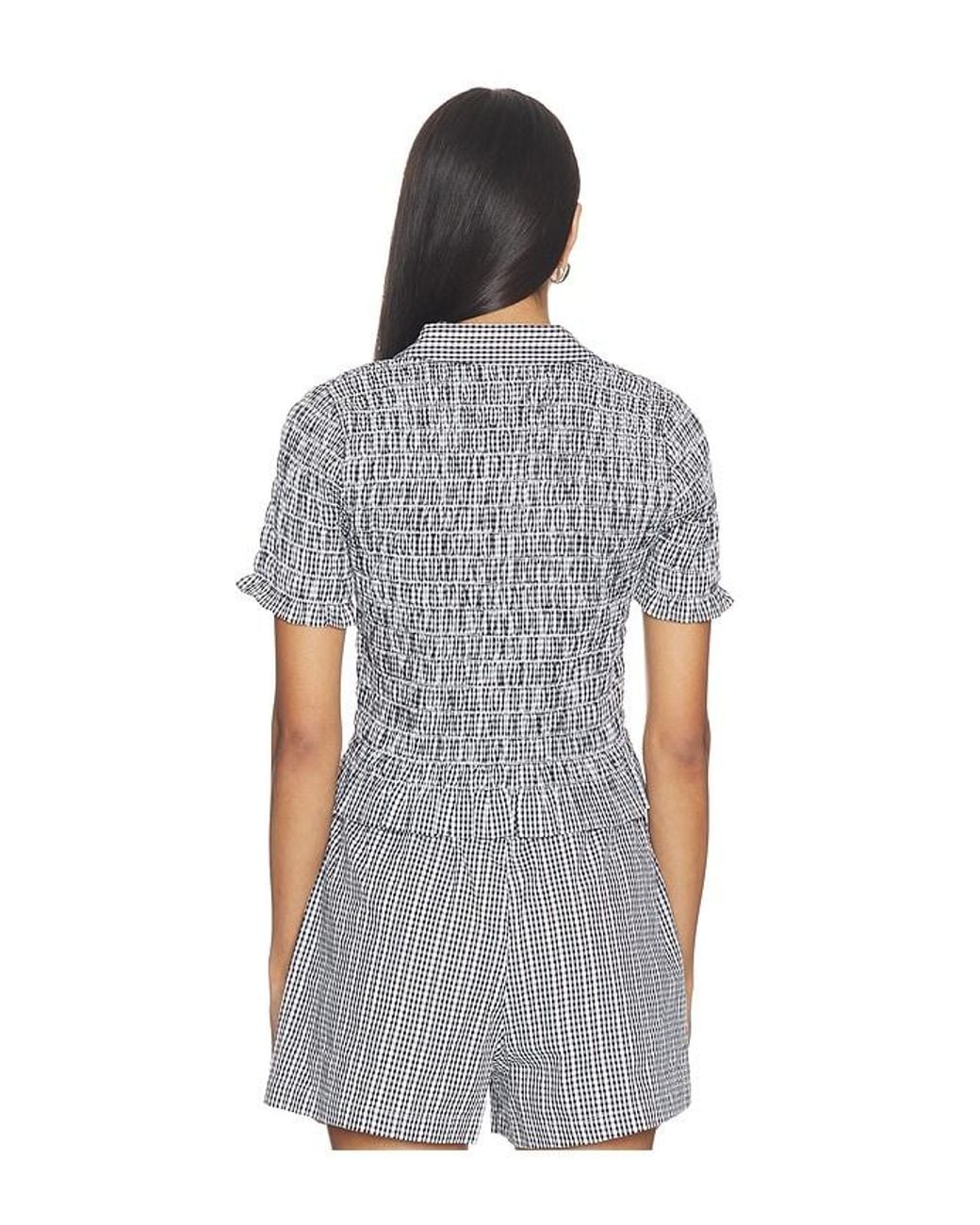 Rails Blue Alton Top