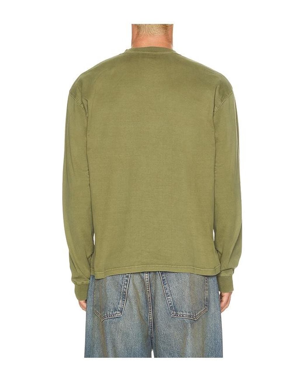 Huf Green 89 Heavyweight Long Sleeve Tee for men