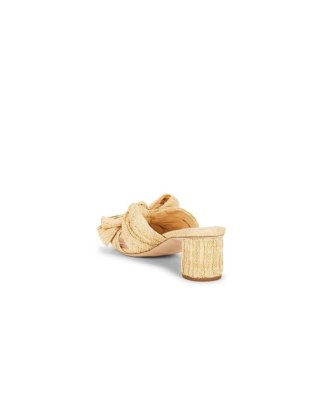 Loeffler Randall Metallic Emilia Pleated Knot Mule