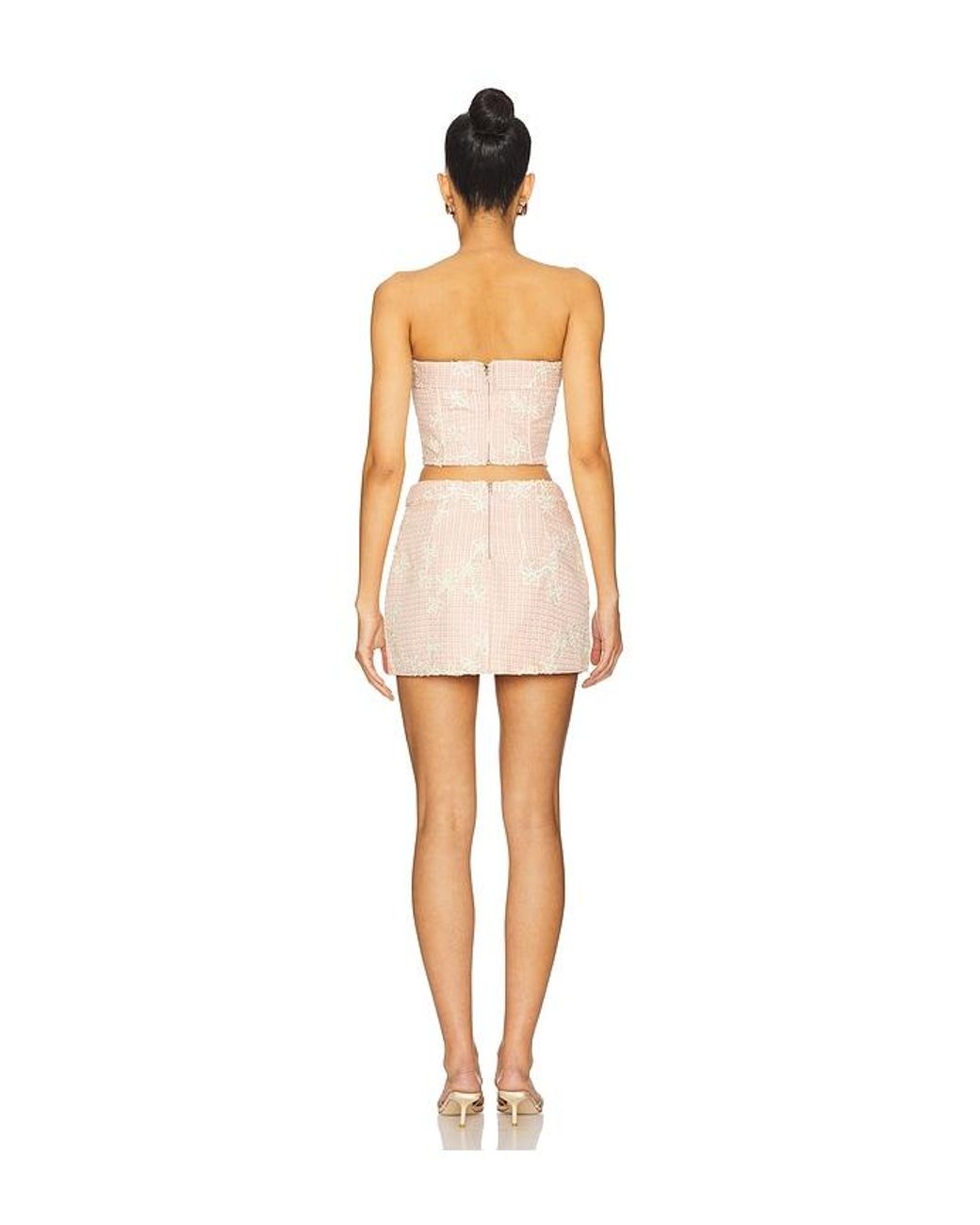 MORE TO COME Pink Doer Skirt Set