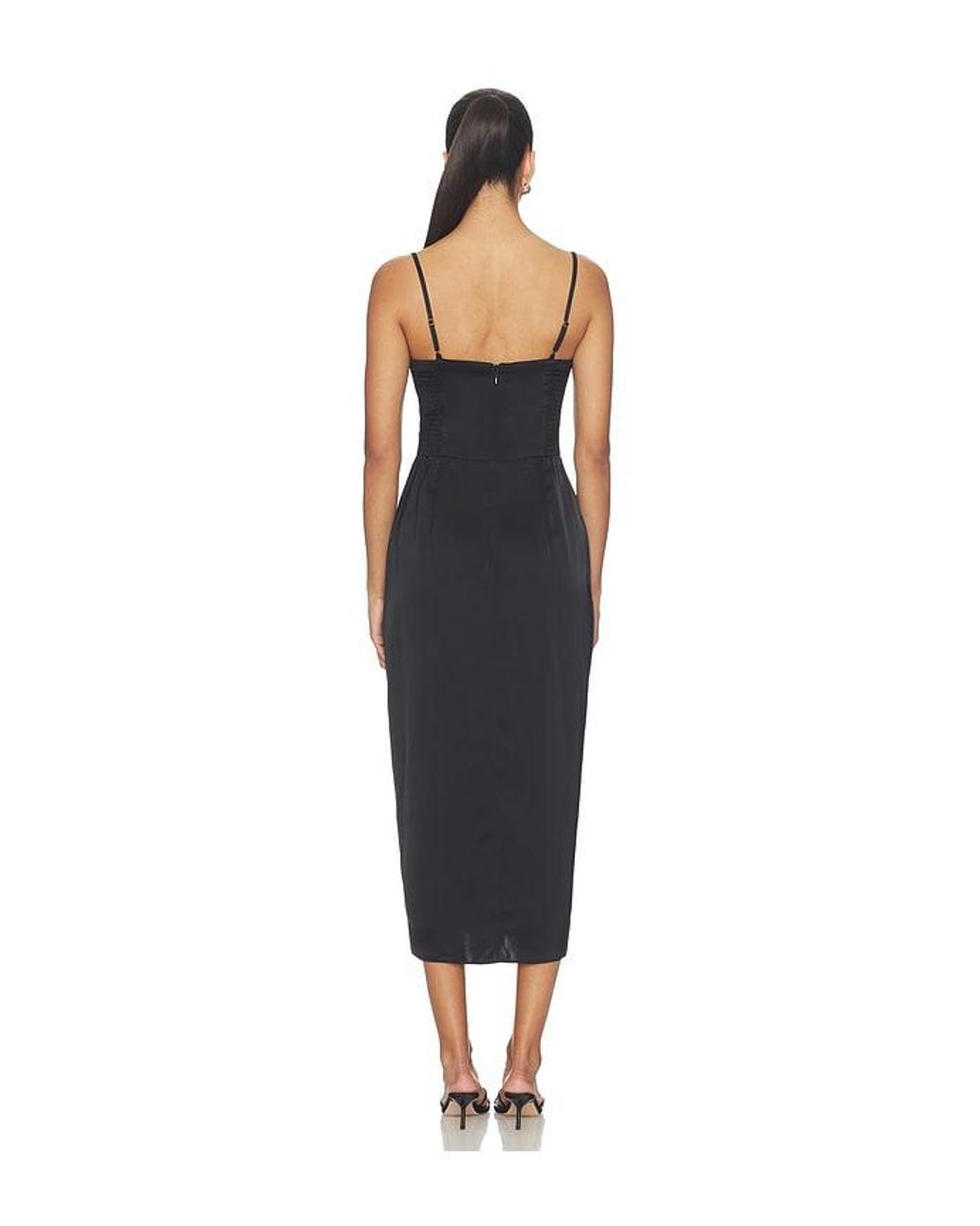 Amanda Uprichard Blue Lyra Midi Dress