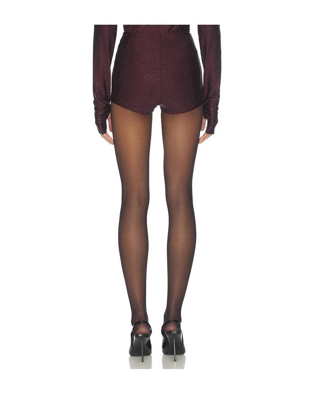 AFRM Multicolor Yves Rhinestone Jersey Short