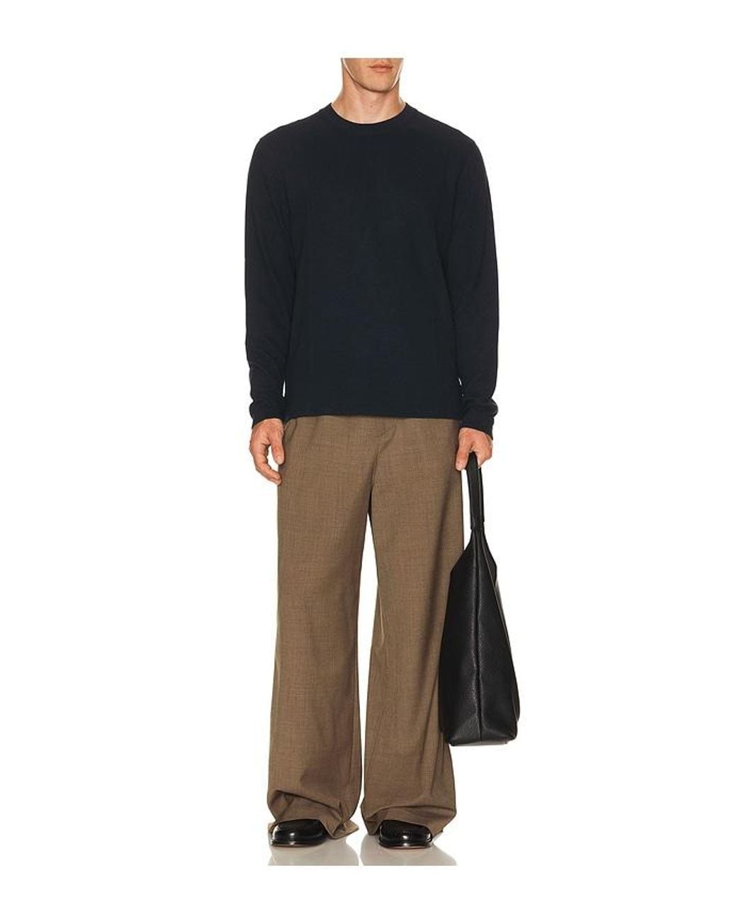 Theory Blue Delroy Long Sleeve Tee for men