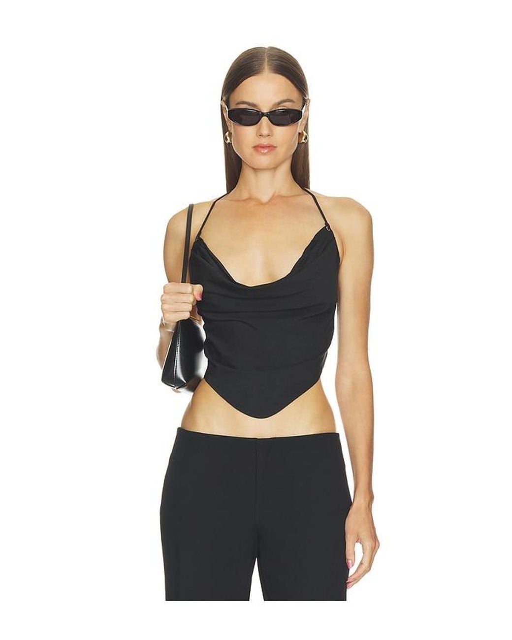 GUIZIO Black Joleen Top