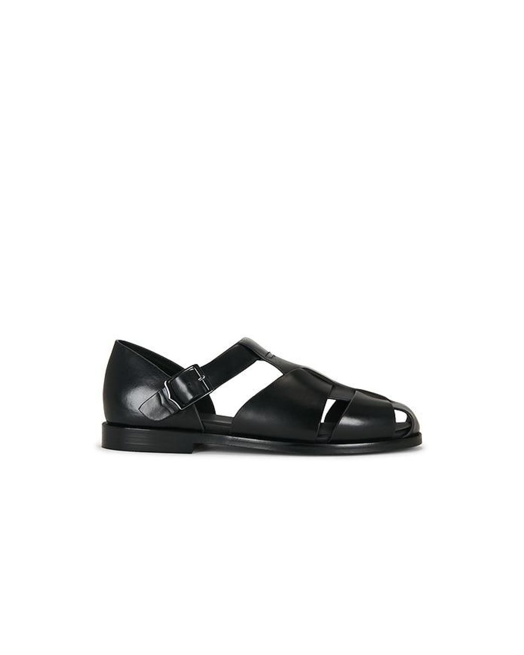 G.H.BASS Black Potter Flat Sandals for men