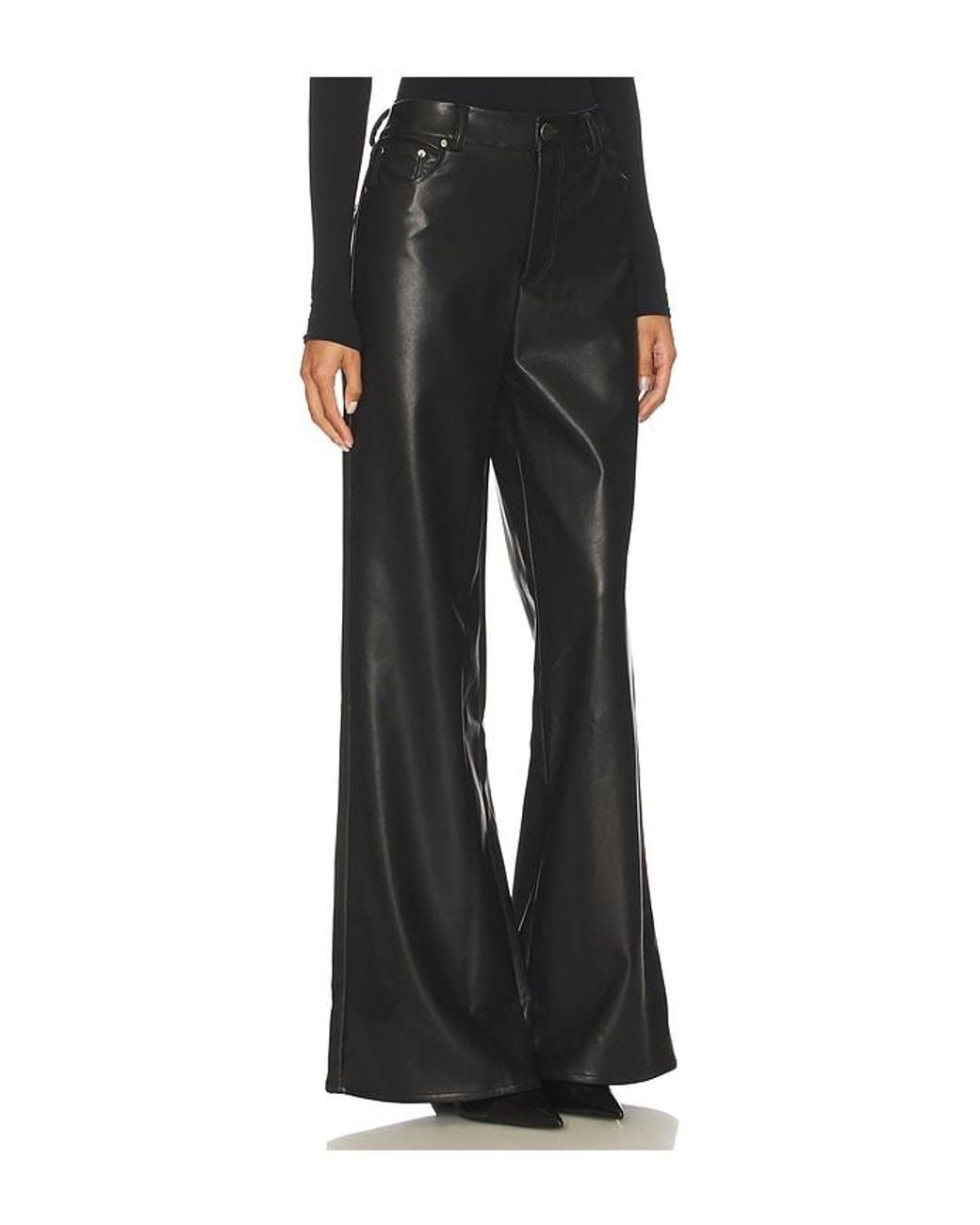 Lovers + Friends Black Brooklyn Faux Leather Pant