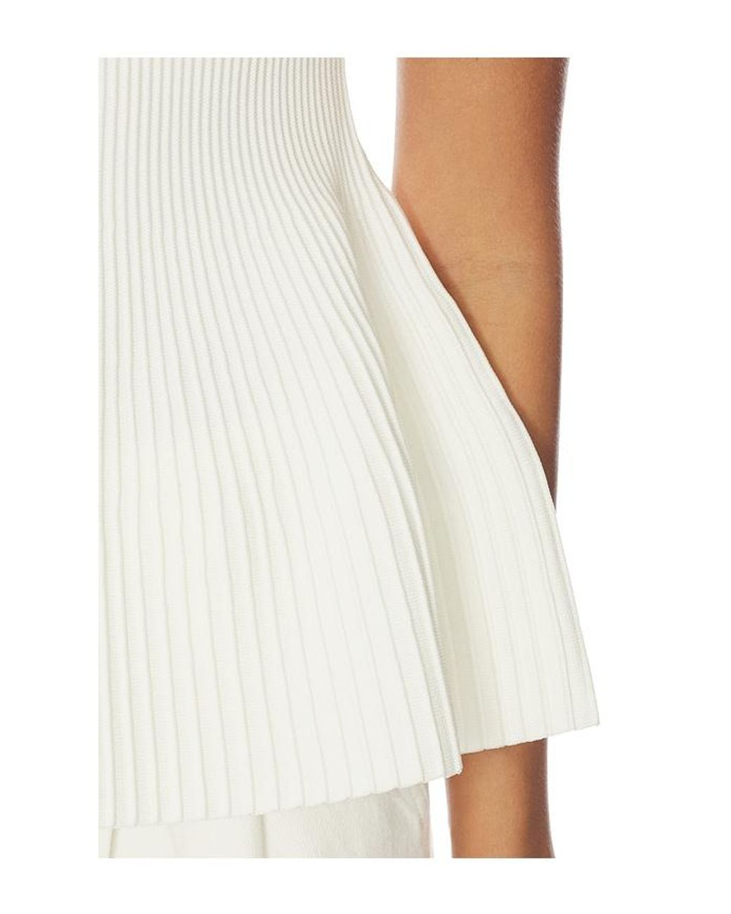 DL1961 White Dl Peplum Tank Instasculpt Rib